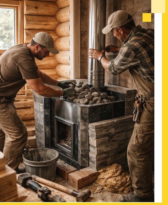 Строительство и отделка русских бань под ключ в Уфе