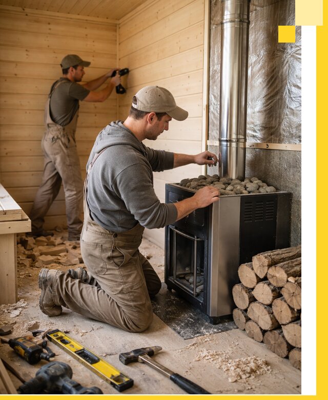 Строительство деревянных бань под ключ в Уфе проекты и монтаж