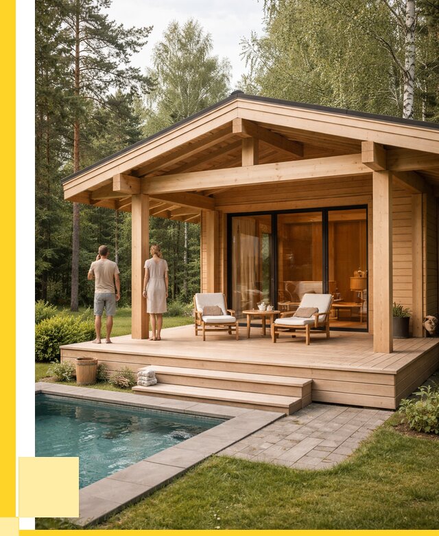 Бани с террасой под ключ в Уфе от 616500 р. | ЭриданУфа