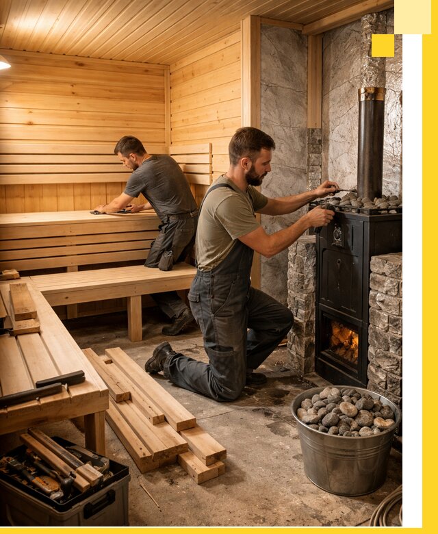 Дизайн и строительство интерьеров бань под ключ в Уфе