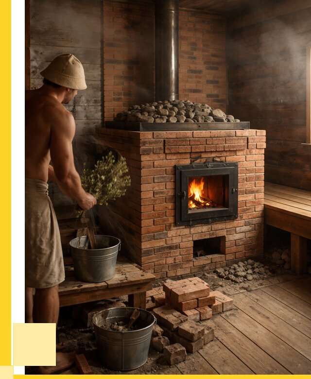 Кирпичные банные печи в Уфе от 92475 р. | ЭриданУфа