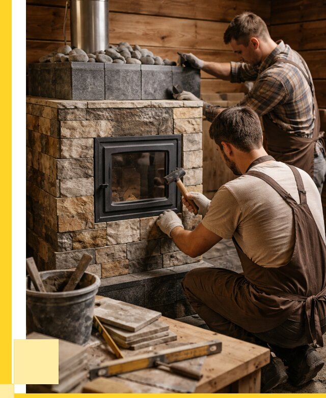 Облицовка банной печи в Уфе от 15413 р. | ЭриданУфа