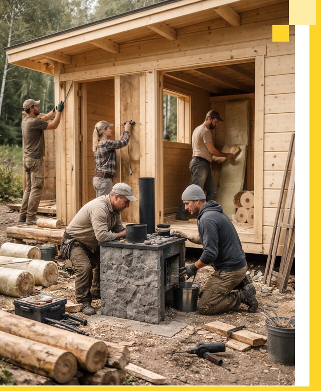 Купить баню под ключ в Уфе строительство монтаж отделка