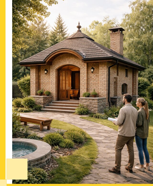 Проект кирпичной бани в Уфе от 30825 р. | ЭриданУфа