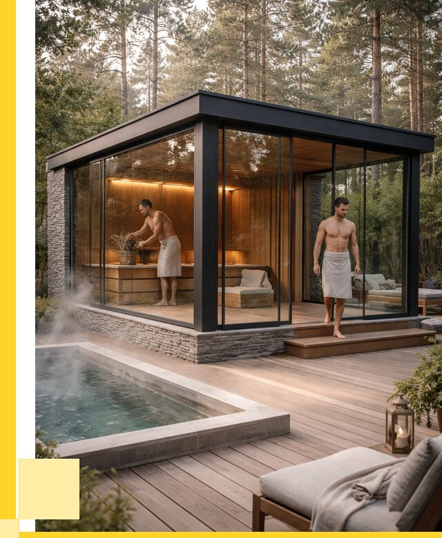 Стеклянные бани и двери в Уфе от 462375 р. | ЭриданУфа