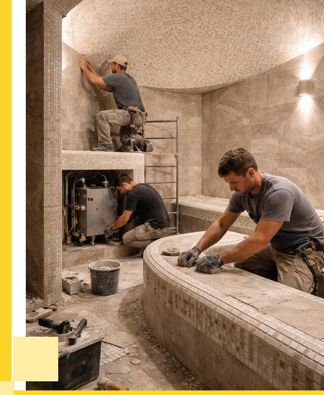 Монтаж хамамов под ключ в Уфе от 256875 р. ЭриданУфа