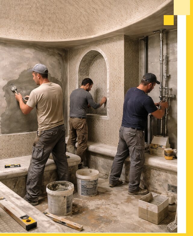 Профессиональный монтаж хамамов под ключ в Уфе с гарантией