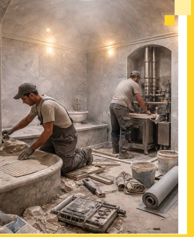 Строительство турецких бань хаммам под ключ в Уфе