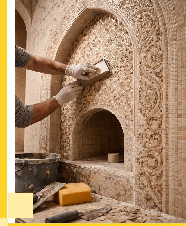 Мозаика для хамама в Уфе под ключ от 5138 р. | ЭриданУфа