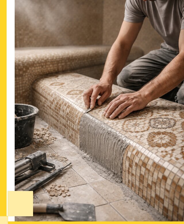 Плитка для хамама под ключ в Уфе от 3596 р. | ЭриданУфа