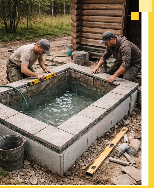 Изготовление и установка холодных купелей под ключ в Уфе