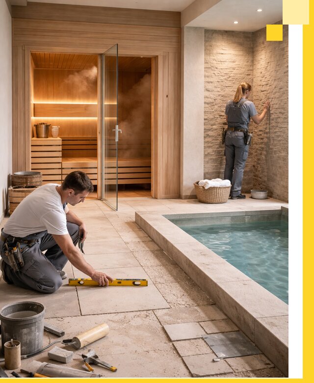 Комплексный дизайн и отделка интерьеров SPA под ключ в Уфе